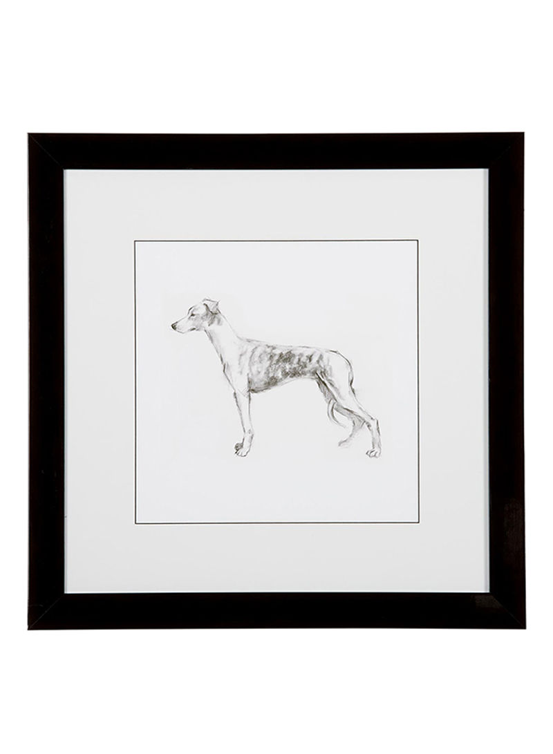 English Dogs II Wall Art Black/White 66.675 x 66.675centimeter