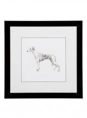 English Dogs II Wall Art Black/White 66.675 x 66.675centimeter