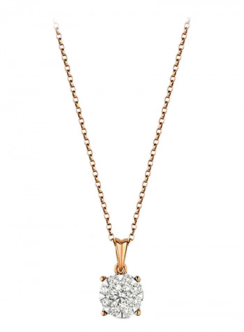 18K Gold Chain Link Pendant Necklace