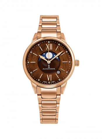 Women's Monarch Vassilis Stainless Steel Analog Wrist Watch AD204B-06