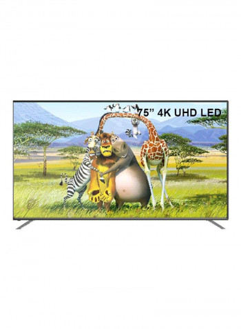 75-Inch 4K UHD Android Smart LED TV UHD7510SLEDT Black