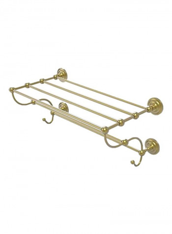 Train Rack Towel Shelf Gold 24inch