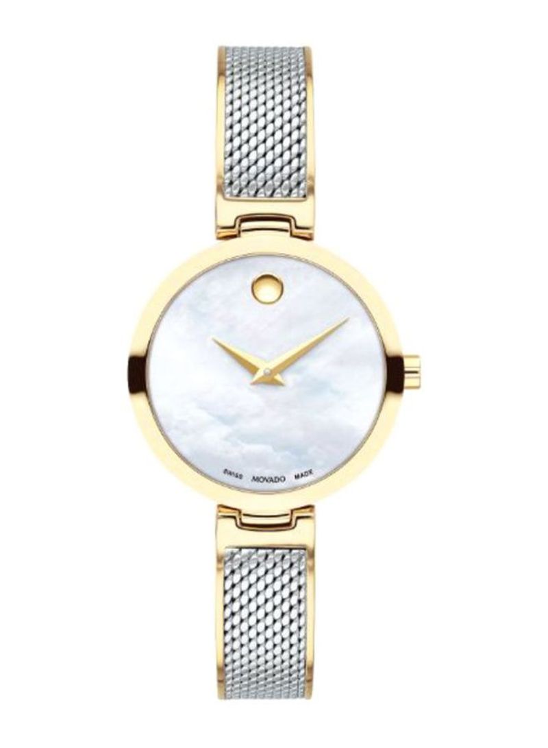 Women's Amika White Mother Of Pearl Dial 27mm Swiss Quartz Watch 0607362