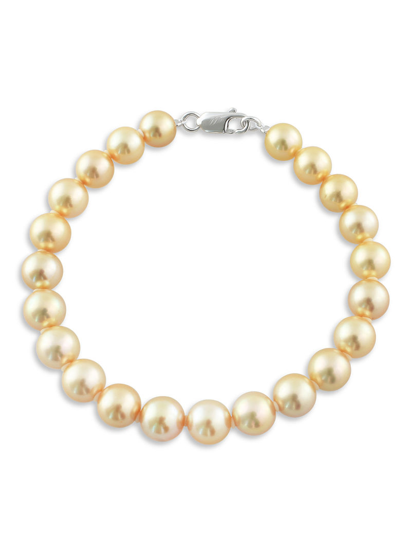 18K White Gold Akoya Pearl Bracelet