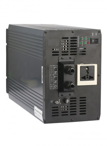 DC-AC Power Inverter With Auto Battery Charger Black