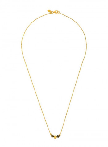 22K Gold Enamel Necklace