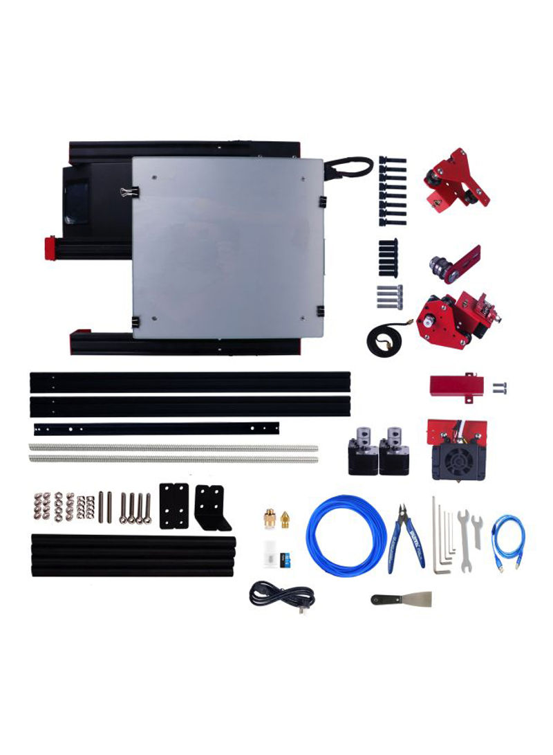 High Precision 3D Printer Kit Red/Black/Silver
