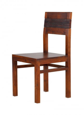 Giza 7-Piece Dining Set Table Set Brown 160x90x76cm
