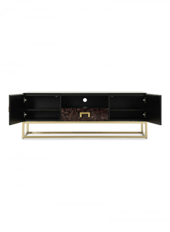 Lizzy Entertainment Unit with 3 Drawer Brown/Black