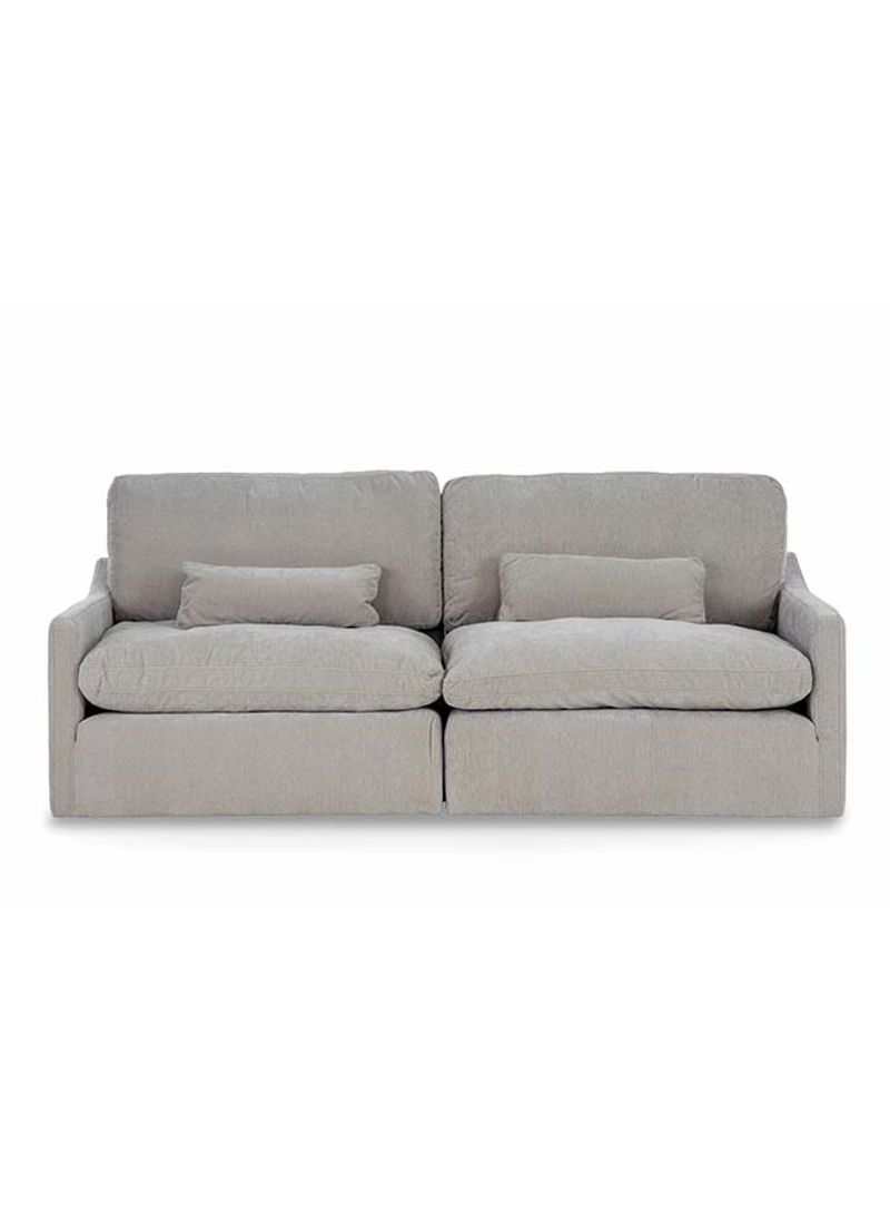 Melanie 3-Seater Sofa Grey 228 x 106 x 91cm