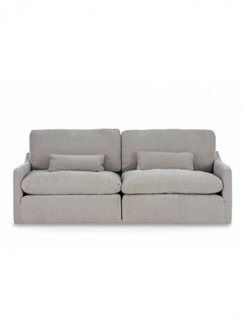 Melanie 3-Seater Sofa Grey 228 x 106 x 91cm