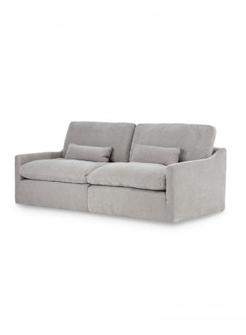 Melanie 3-Seater Sofa Grey 228 x 106 x 91cm