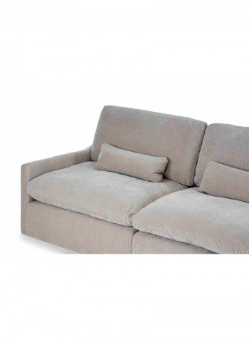 Melanie 3-Seater Sofa Grey 228 x 106 x 91cm