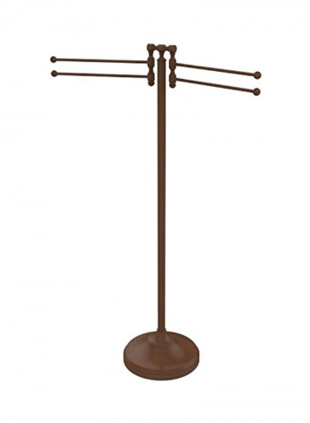 Brass Towel Stand Brown 27x10.5x39inch