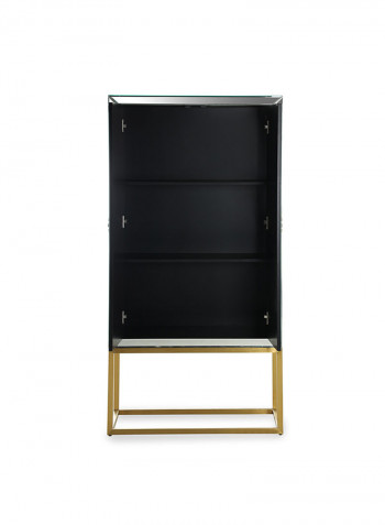 Gordon Bar Cabinet Silver/Gold 80x40x160cm