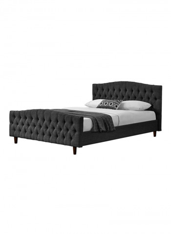 Chesterfield Bed Frame Without Mattress Black Super King