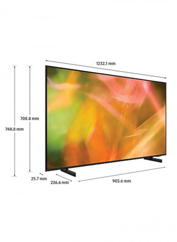 55 Inches AU8000 Crystal UHD 4K Flat Smart TV (2021) 55AU8000 Black