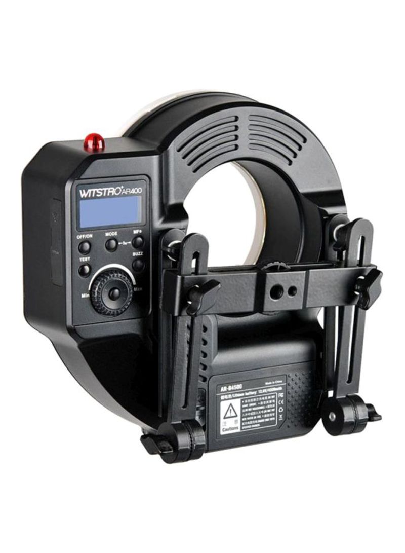 AR400 Ring Flash For DSLR Cameras Black