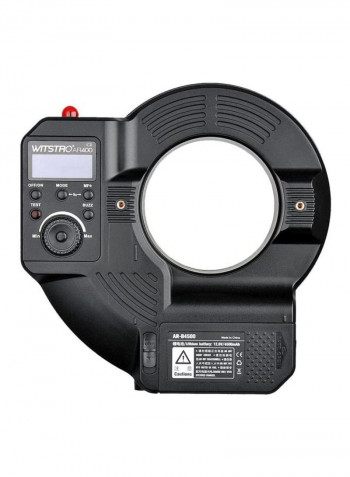 AR400 Ring Flash For DSLR Cameras Black