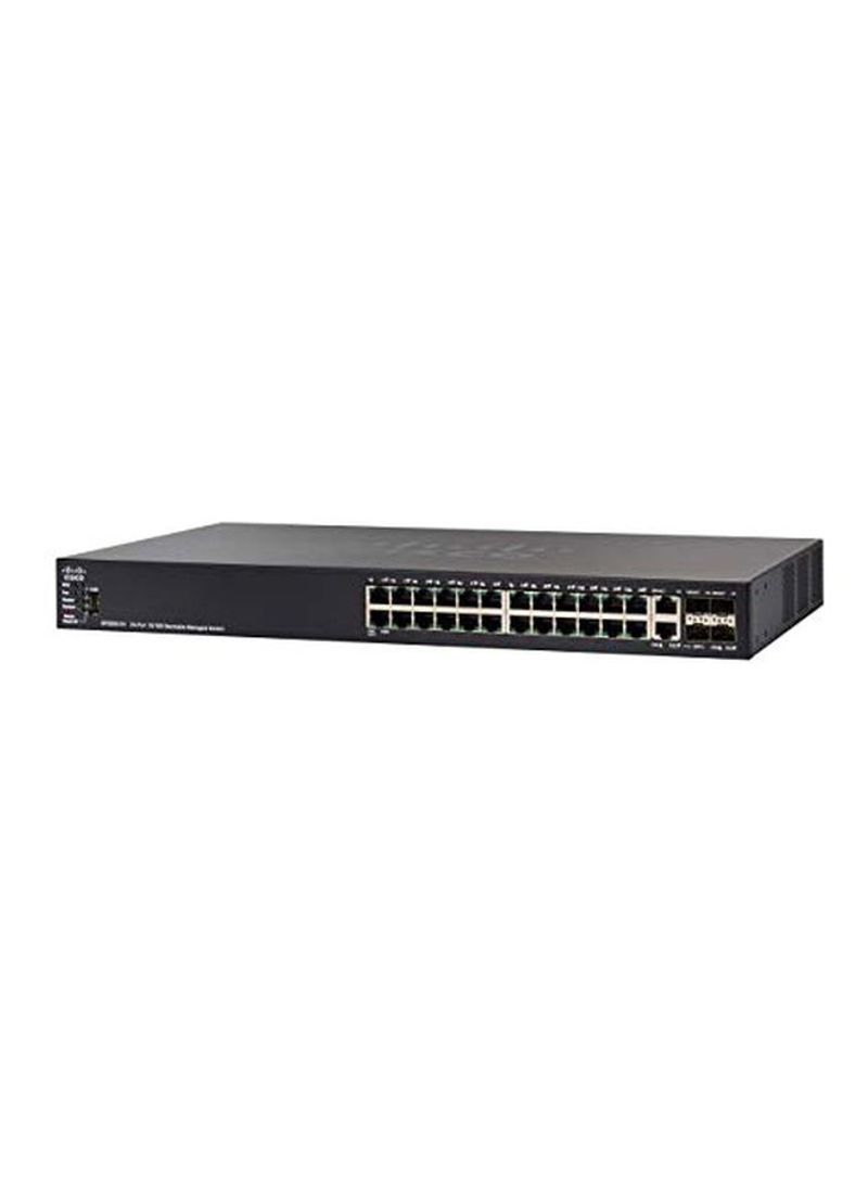 Stackable Managed Switch 13.78x17.32x1.73inch Black