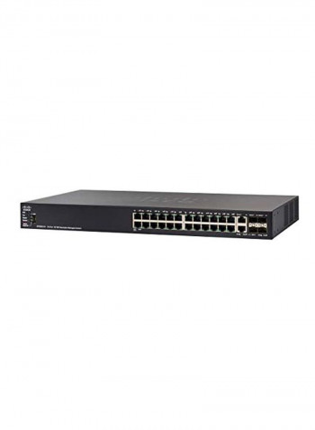 Stackable Managed Switch 13.78x17.32x1.73inch Black