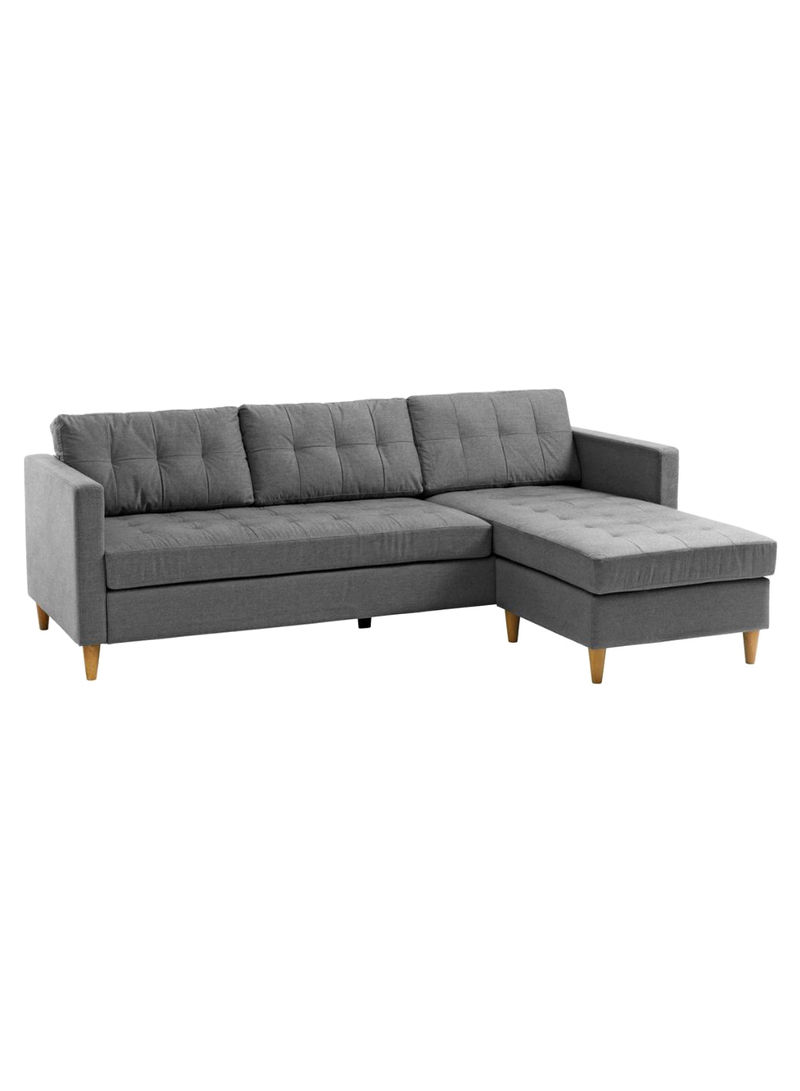 Falslev Chaise Longue Sofa Grey 219x80x83/151centimeter