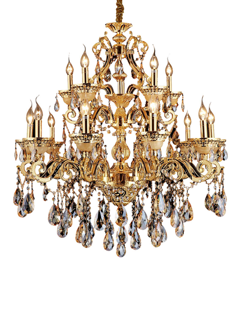 Maria Candle Hanging Chandelier Gold 900x970millimeter