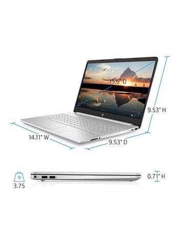 15-Dy1036nr Laptop With 15.6-Inch Display, Core i5 Processer/8GB RAM/256GB SSD/Intel UHD Graphics Natural Silver