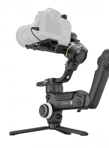Crane 3S Professional 3-Axis Gimbal Stabilizer With SmartSling Handle Black
