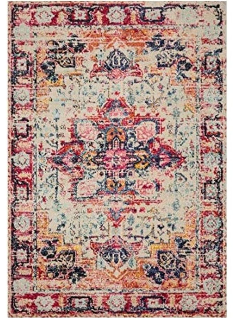 Nadia Collection Vintage Distressed Persian Rug Multicolour