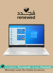 Renewed - 1C4N2EA  15-dw2081ne With 15.6-Inch Display, Core i5 Processor/10th Gen/Windows 10/4GB RAM/256GB SSD/2GB NVIDIA GeForce MX130 Graphic Card/English/Arabic Keyboard Silver