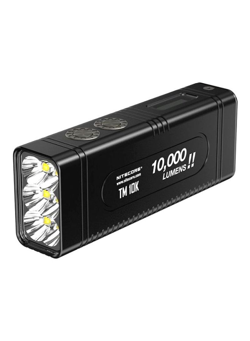 Tiny Monster 10,000 Lumen Burst Rechargeable Flashlight TM10K  16x6x16cm