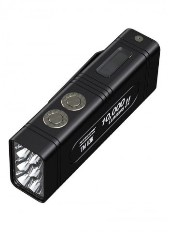 Tiny Monster 10,000 Lumen Burst Rechargeable Flashlight TM10K  16x6x16cm