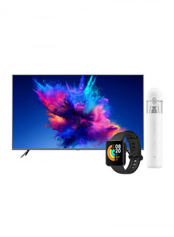 UHD Smart TV  +  Watch lite (Black) + Mi Vacuum Cleaner Mini Bundle Offer 65 Inch Bundle 4 black