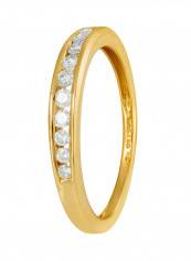 18 Karat Gold 0.25 Carat Diamond ET10QC Promise Ring