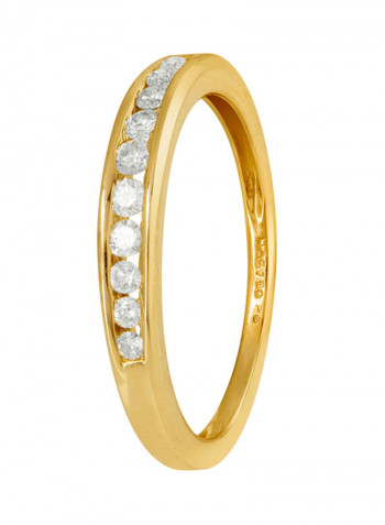 18 Karat Gold 0.25 Carat Diamond ET10QC Promise Ring