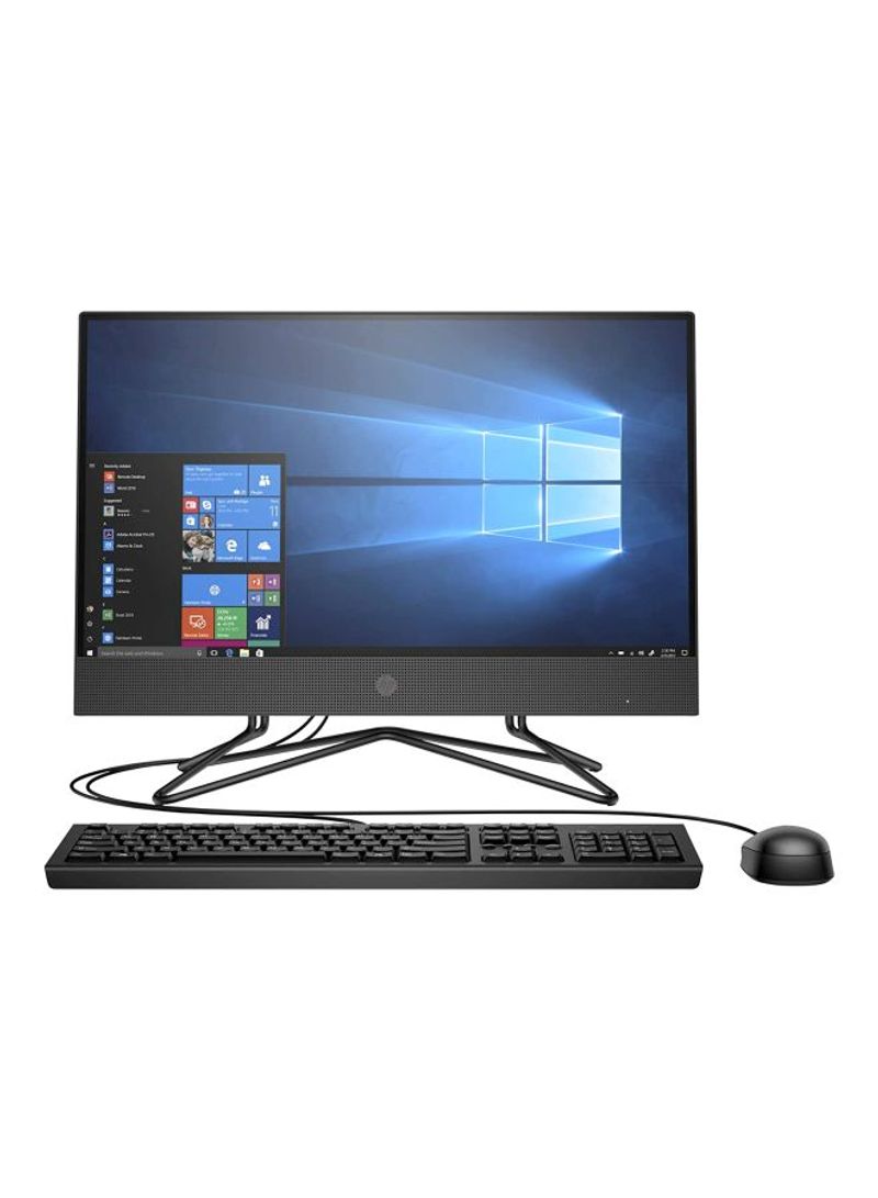 200G4 All In One Desktop With 21.5-Inch Display, Core i5-10210U Processor/10th Gen/DOS/4GB RAM/1TB HDD/Intel UHD Graphics 620 With Mouse And Keyboard Black