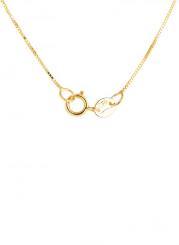 Yellow Gold 0.2 Carat Diamond Valentine Dangling Pendant