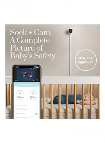 Portable Duo Smart Baby HD Video Camera with Oxygen and Heart Rate Monitor