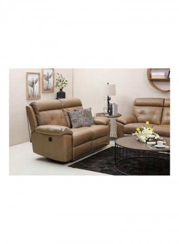 2-Seater Tigress Recliner Sofa Beige