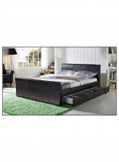 Dresden Bed Without Mattress Black 200 x 200centimeter