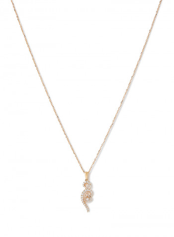 18 Karat Yellow Gold Diamond Pendant