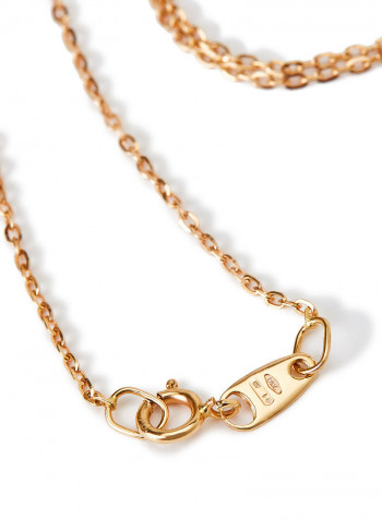 18 Karat Yellow Gold Diamond Pendant