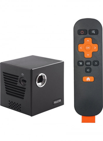 Mini DLP Projector 4K Projector With Remote C80 Black