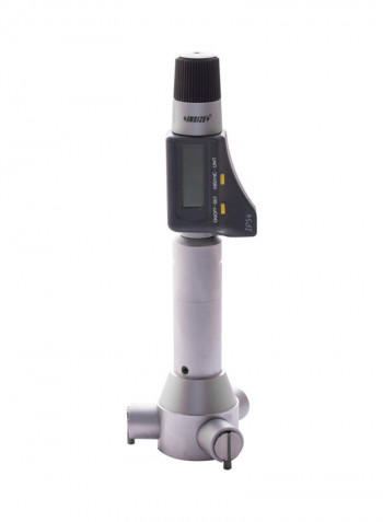 Digital Wide Range Three Points Internal Micrometer With Setting Ring Silver