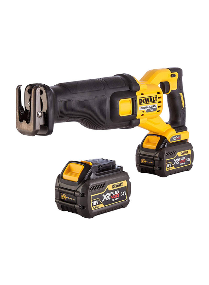 3-Piece Saw Set With 2 Batteries DCS388T2-GB Yellow 10centimeter