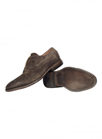 Eldridge Laceless Slip-On Shoes Distressed Brown