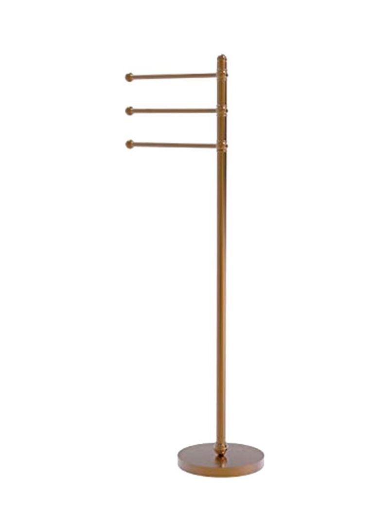 Pivoting Arms Towel Stand Gold 49inch