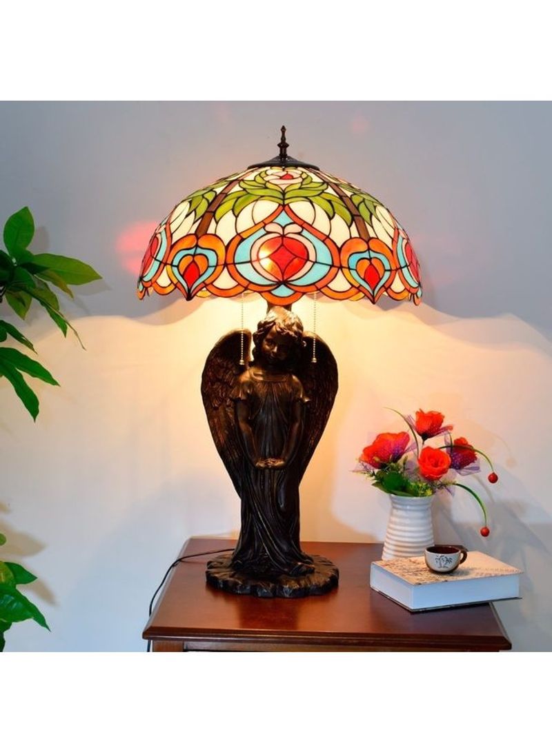 Idyllic Fairy Peach Table Lamp Retro Multicolour 83x52x52centimeter