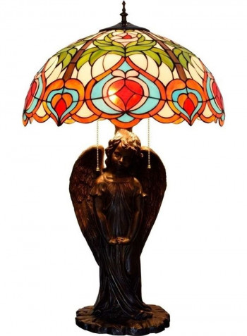 Idyllic Fairy Peach Table Lamp Retro Multicolour 83x52x52centimeter